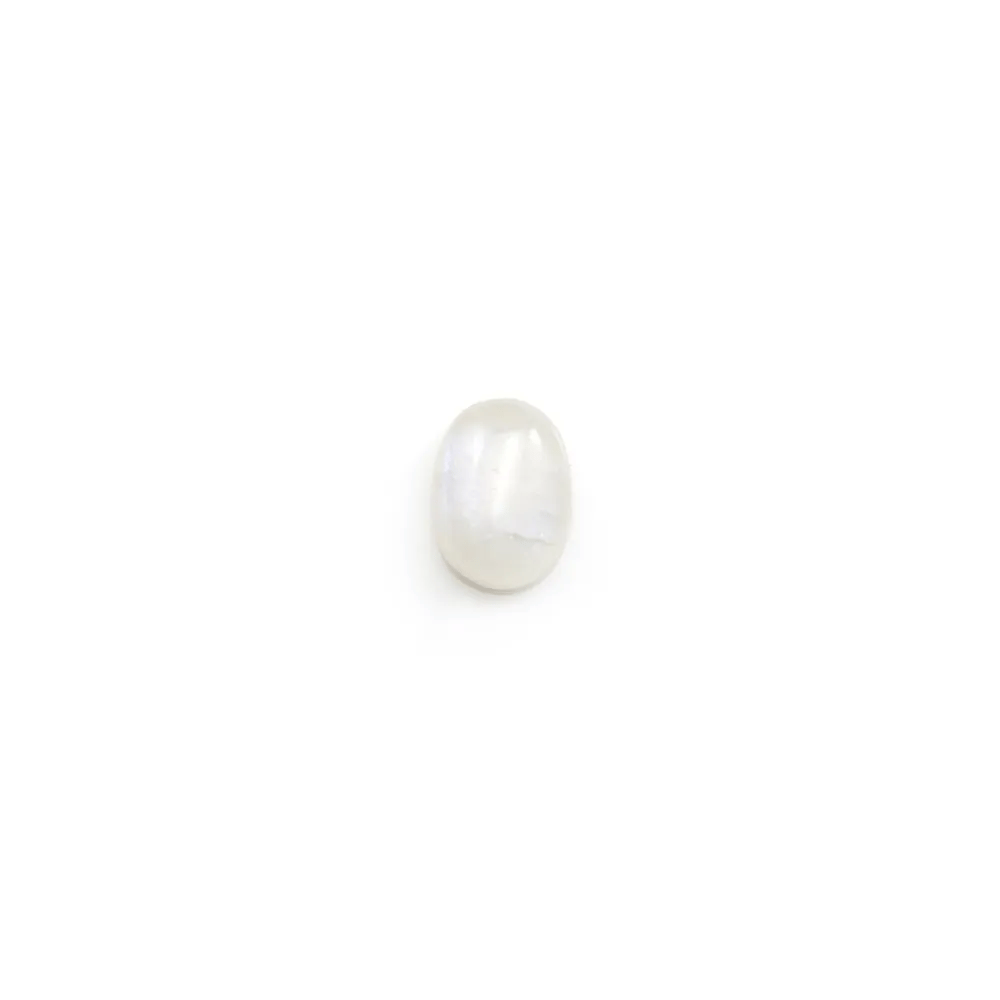 Cabochon Pierre de Lune Ovale 6x8mm x 2pcs