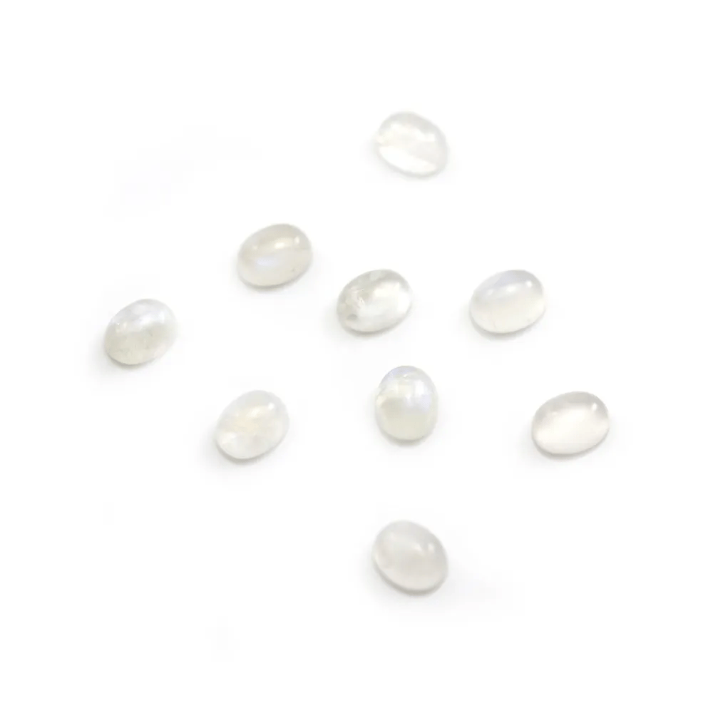 Cabochon Pierre de Lune Oval 8x10mm x 1pc