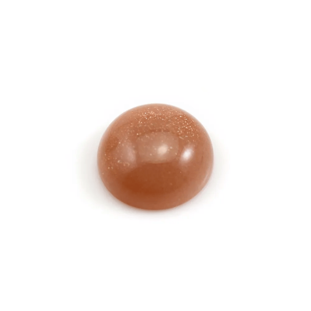 Cabochon de pierre de soleil, de forme ronde, 16mm x 1pc