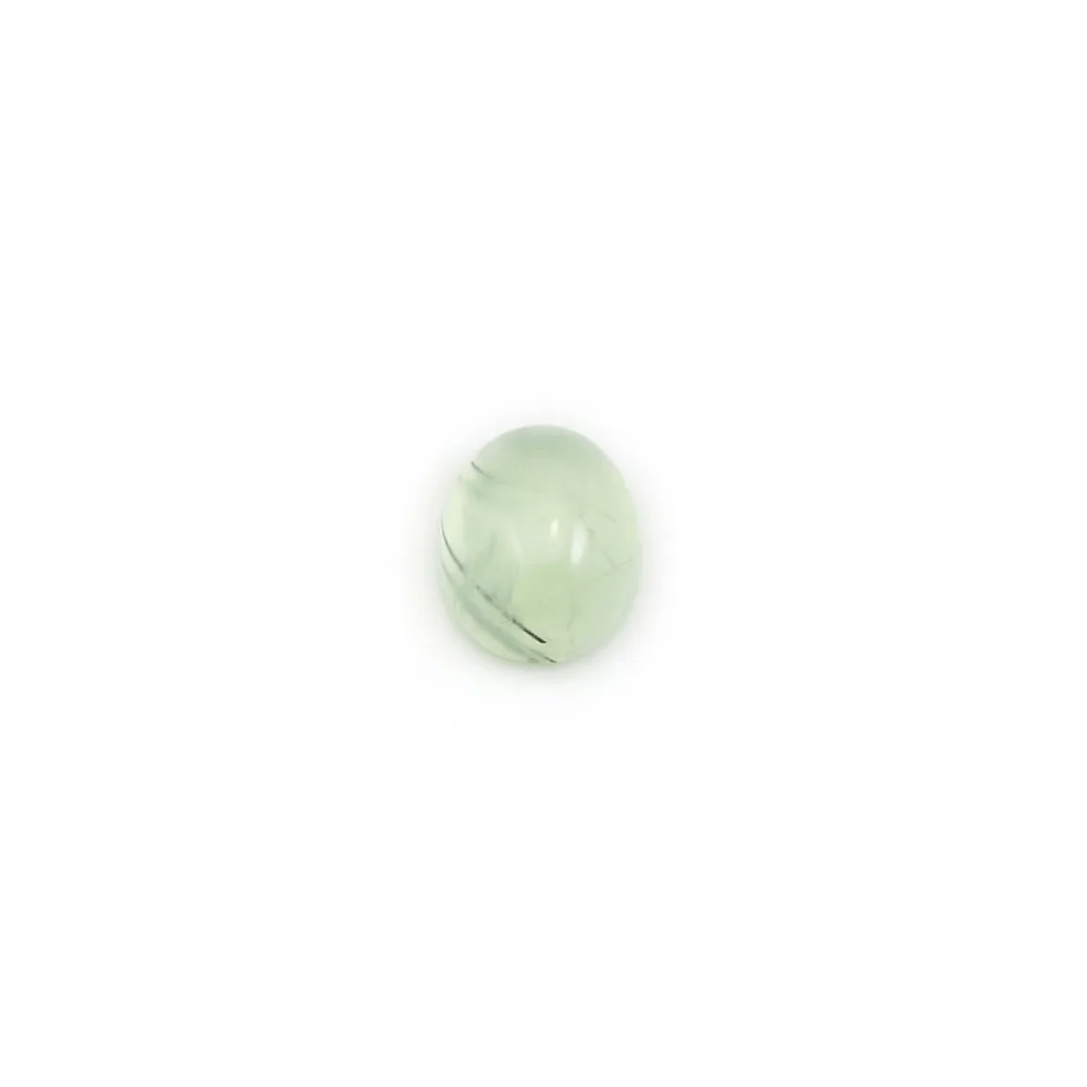 Cabochon prénite,de forme ronde 8x10mm x 1pc
