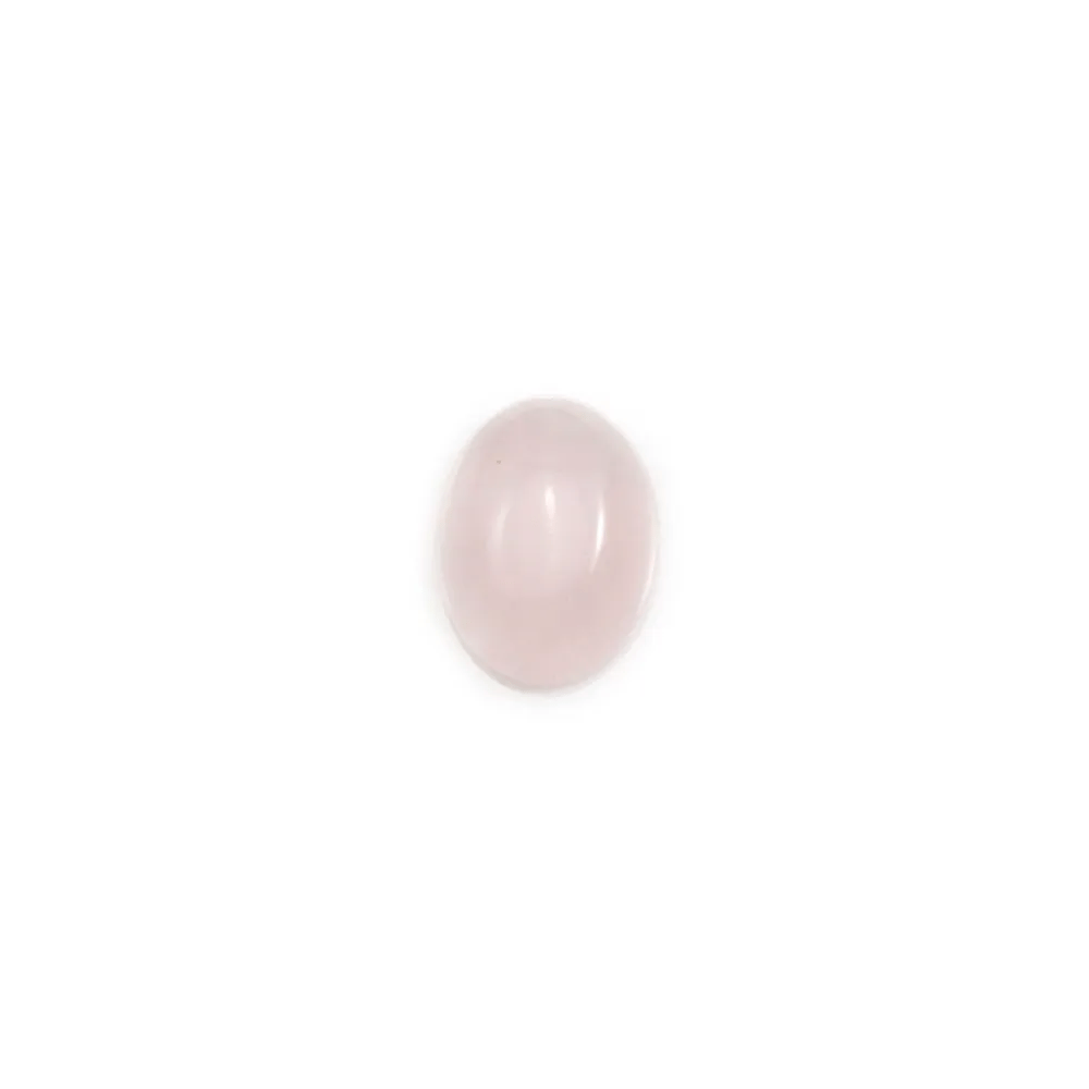 Cabochon Pink Quartz oval 6x8mm x 10pcs