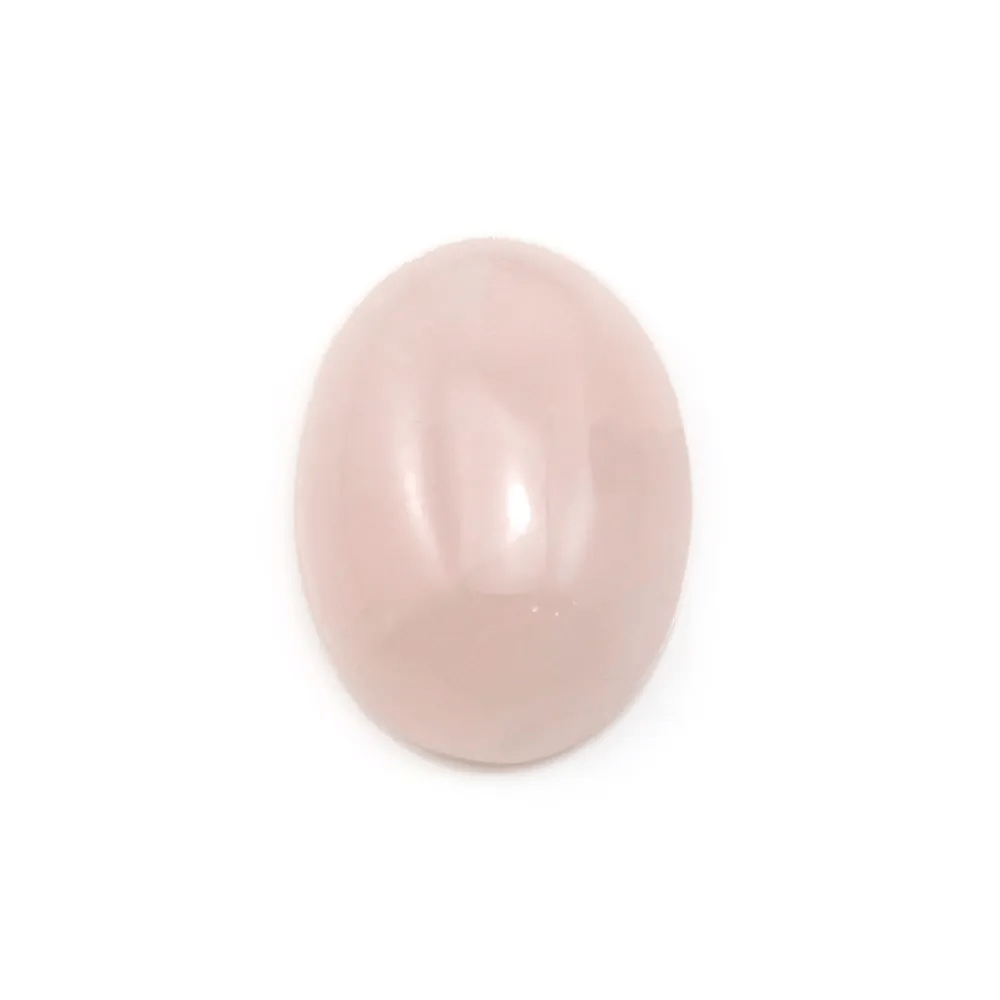 Cabochon Quartz Rose Ovale 13x18mm x 2pcs
