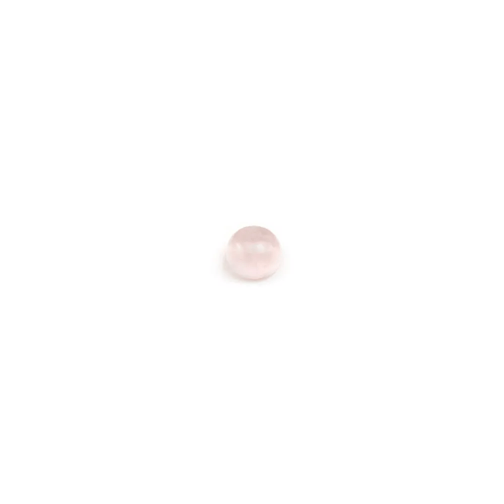 Cabochon Quartz Rose Rond-plat 3mm x 6pcs