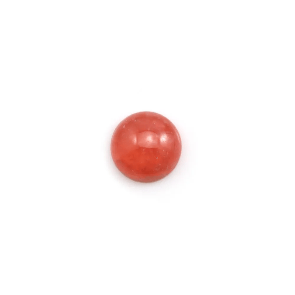 Cabochon de rhodochrosite rose, de forme ronde, et de taille 11mm x 1pc