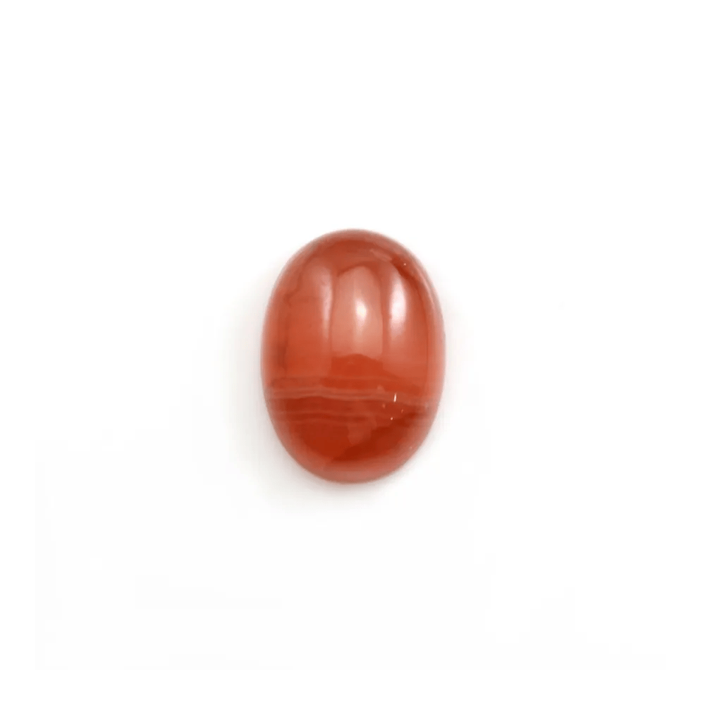 Cabochon de rhodochrosite de forme ovale 11x15mm x 1pc
