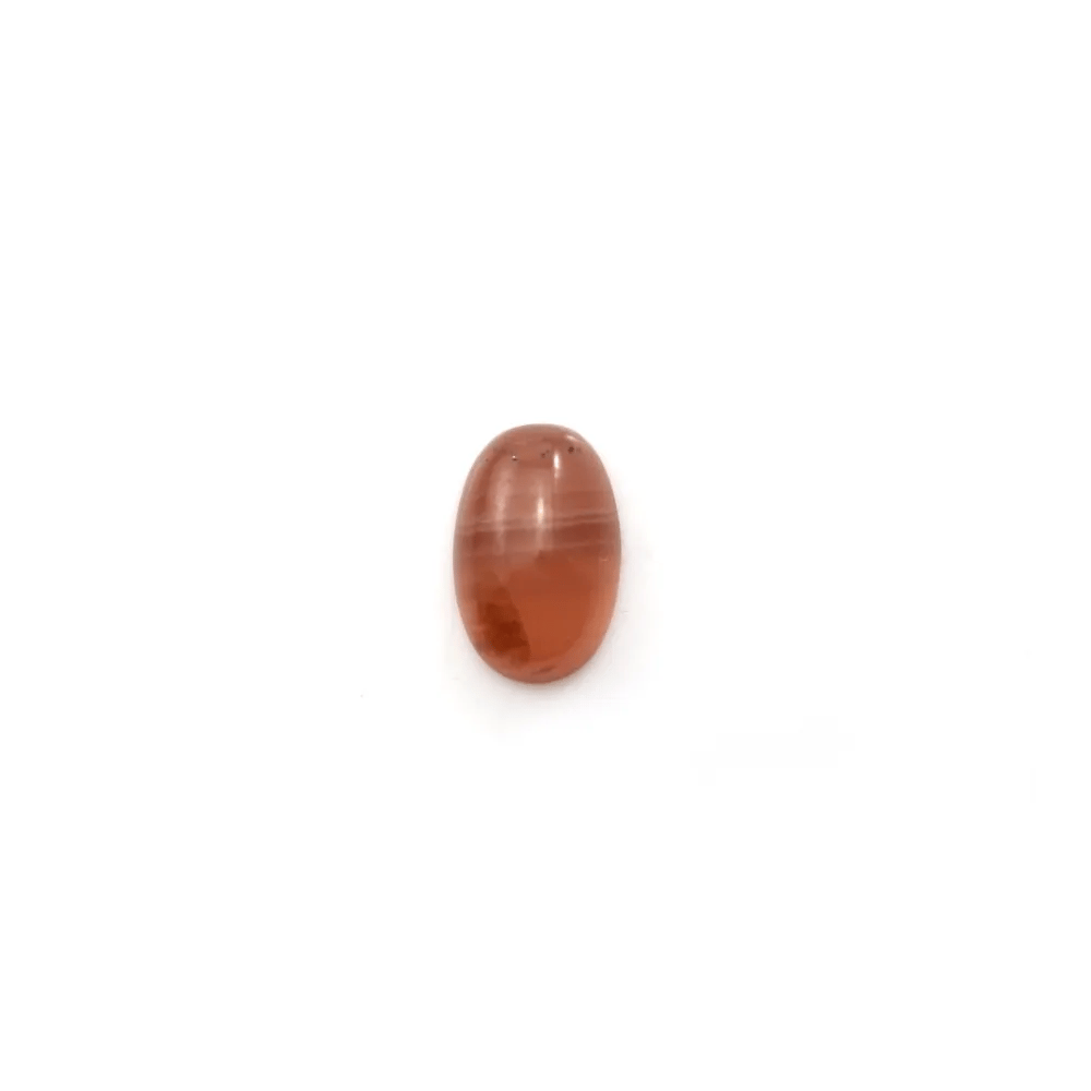 Cabochon de rhodochrosite rose, de forme ovale, et de taille 7x11mm x 1pc
