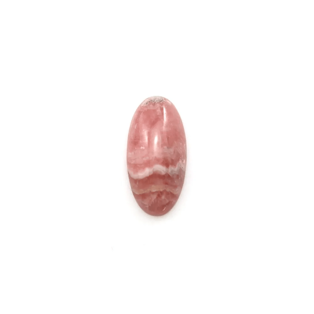 Cabochon de rhodochrosite rose, de forme ovale, et de taille 7x14mm x 1pc