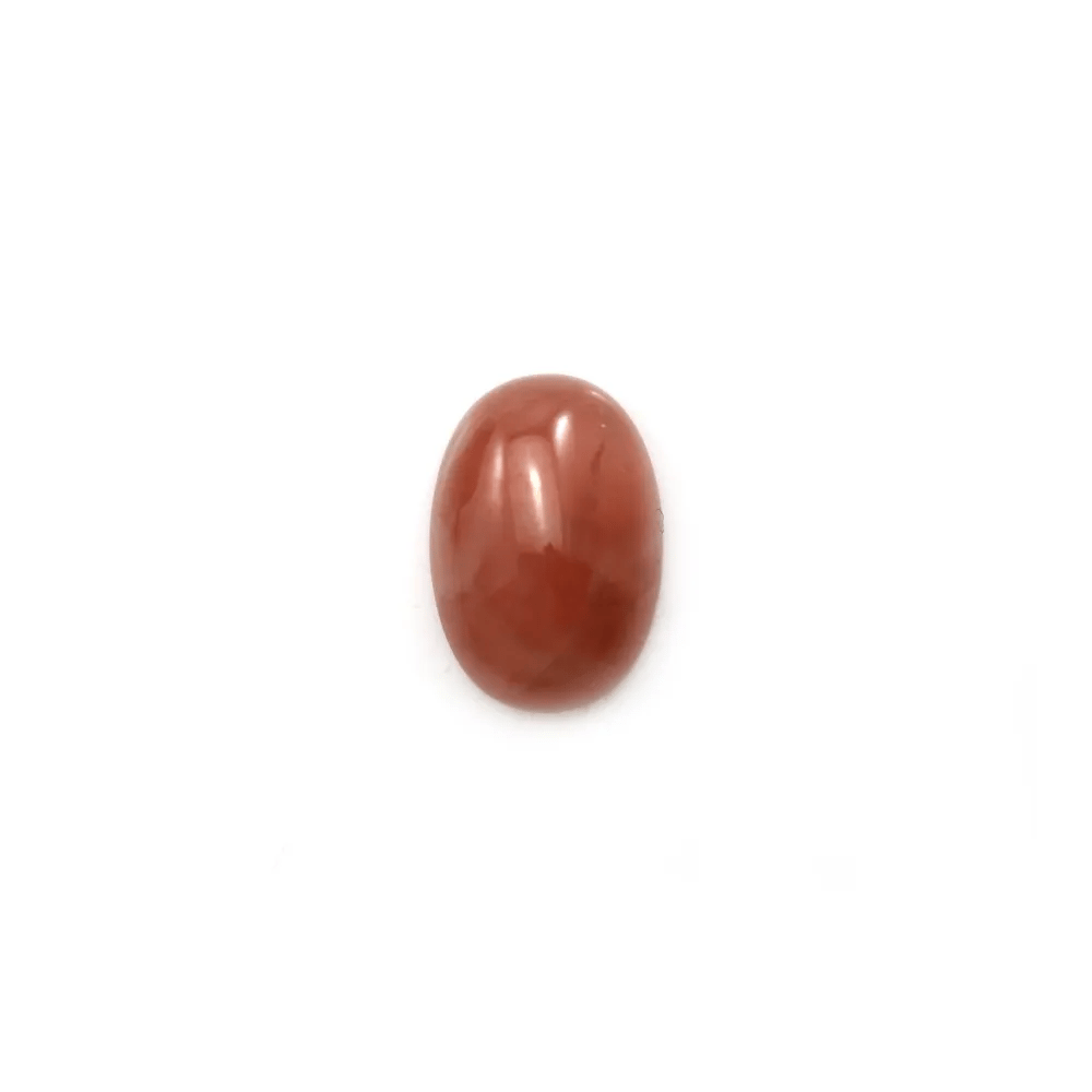 Cabochon de rhodochrosite rose, de forme ovale, et de taille 9x13mm x 1pc