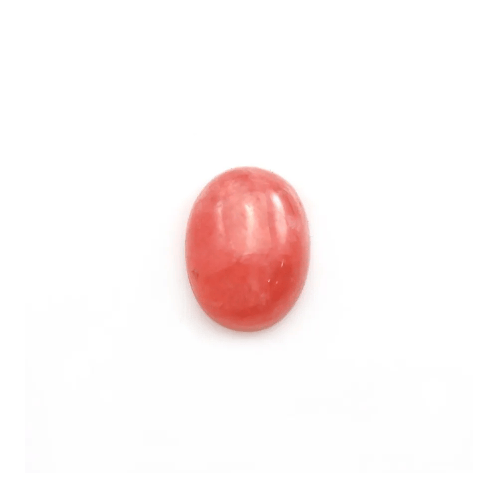 Cabochon de rhodochrosite de forme ovale 10x13mm x 1pc