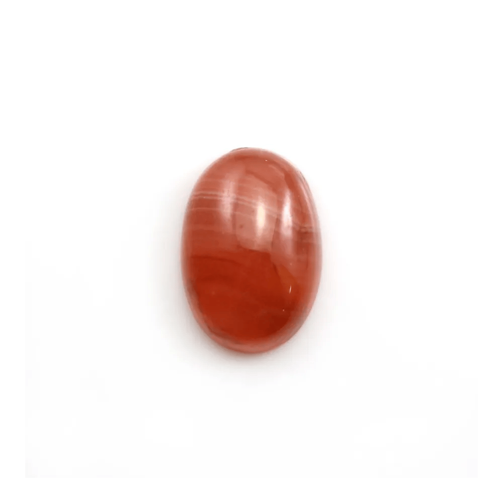 Cabochon de rhodochrosite de forme ovale 11x16mm x 1pc