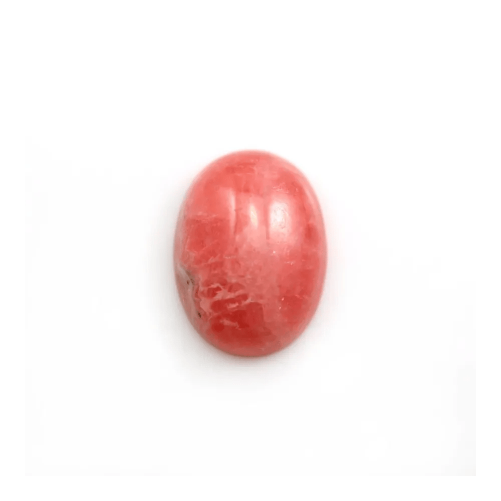 Cabochon de rhodochrosite de forme ovale 12x15mm x 1pc