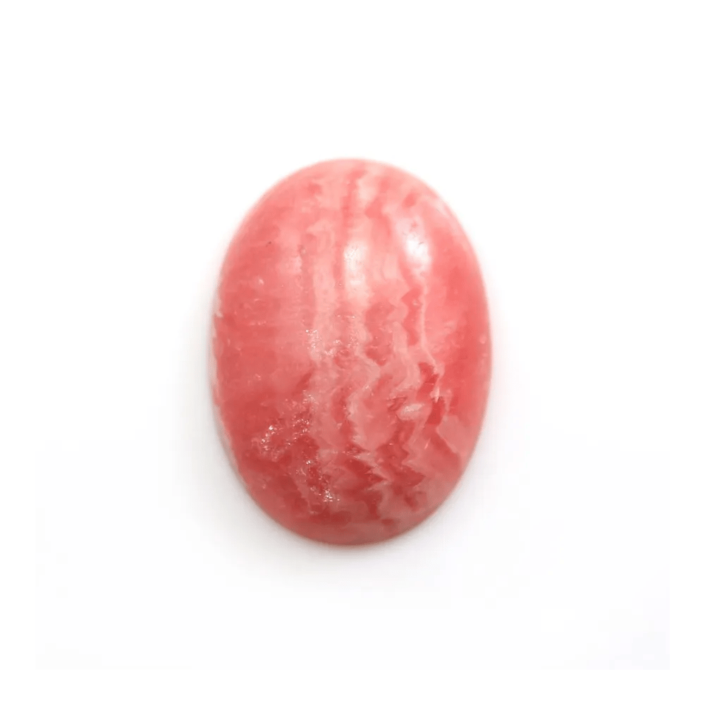 Cabochon de rhodochrosite de forme ovale 16x22mm x 1pc