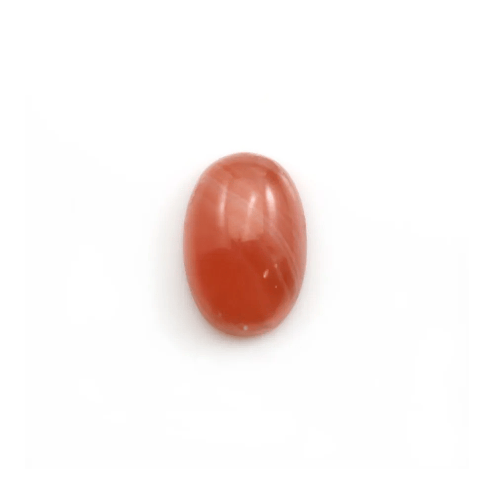 Cabochon de rhodochrosite de forme ovale 8x12mm x 1pc