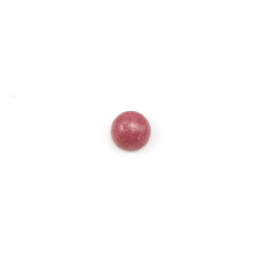 Pink rhodonite cabochon, in round shape, in size of 4mm x 6pcs