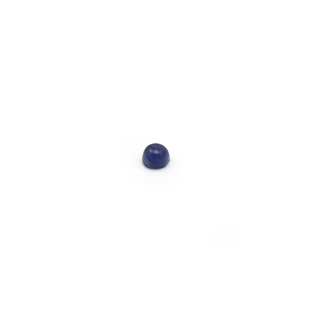 Cabochon de sodalite bleu, de forme ronde, 2mm x 4pcs
