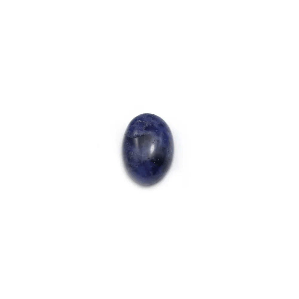 Cabochon de sodalite, de forme ovale, 5 * 7mm x 4 pcs