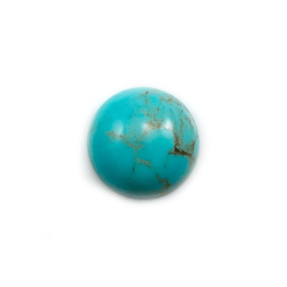 Cabochon Turquoise rond 16mm x1pc
