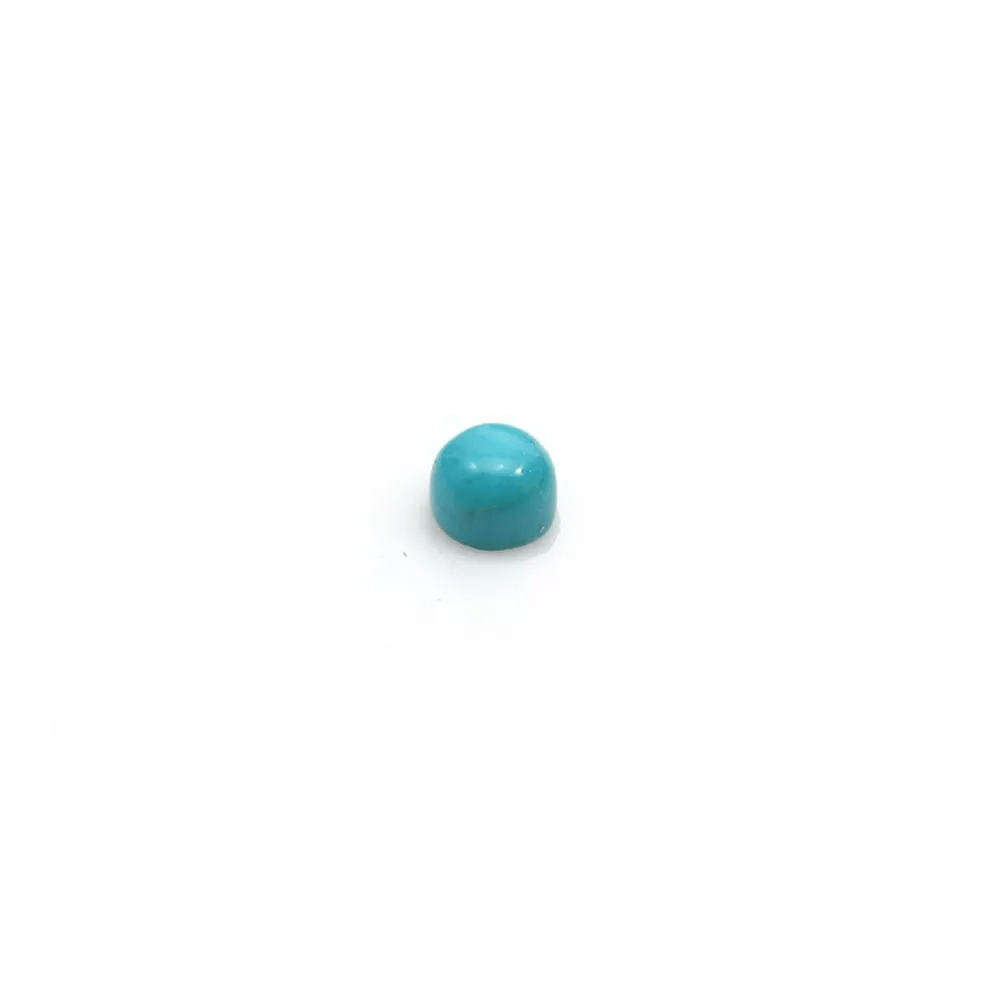 Cabochon turquoise de forme ronde 3mm x 2pcs