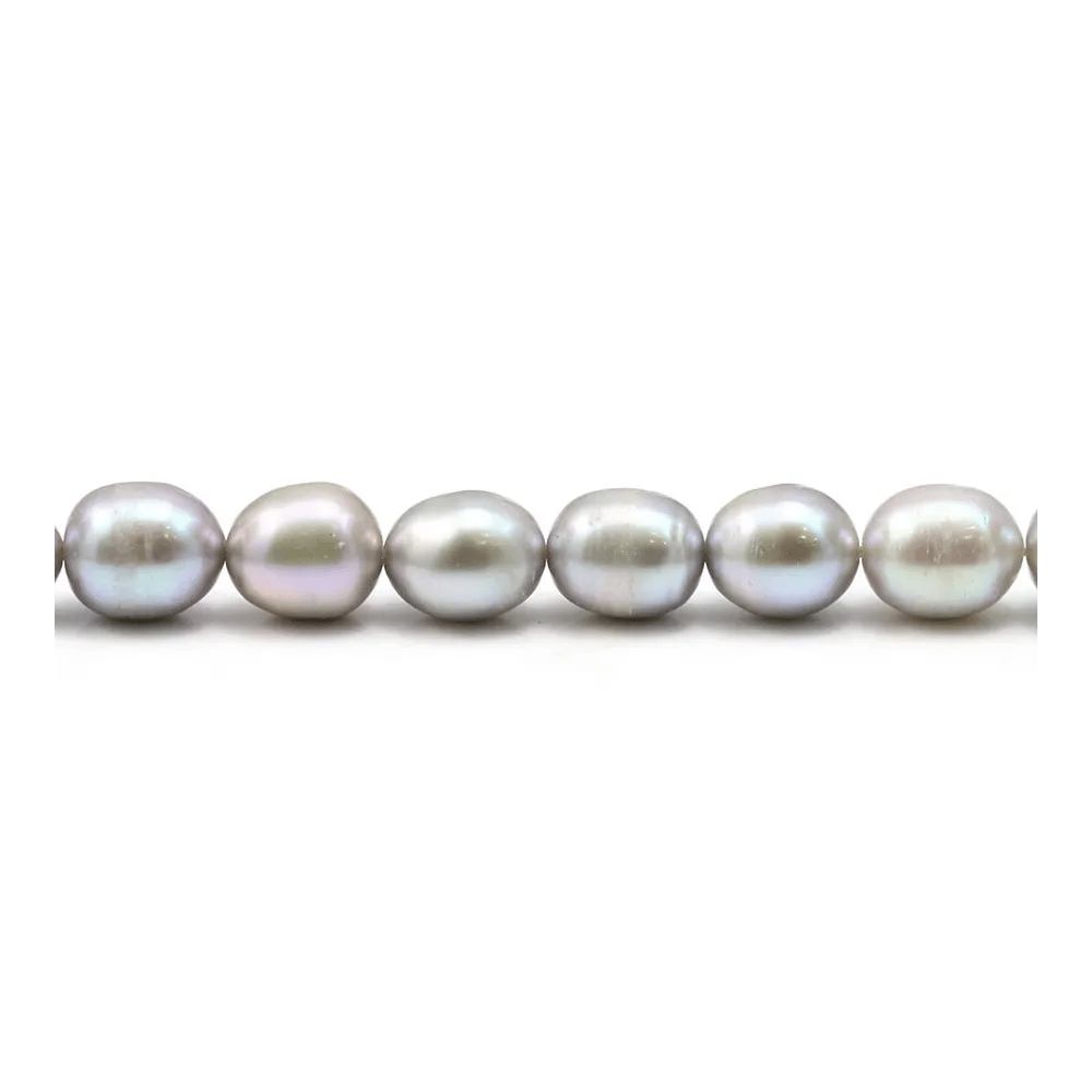 Perle de culture d'eau douce grise, olive, 6-7mm x 36cm