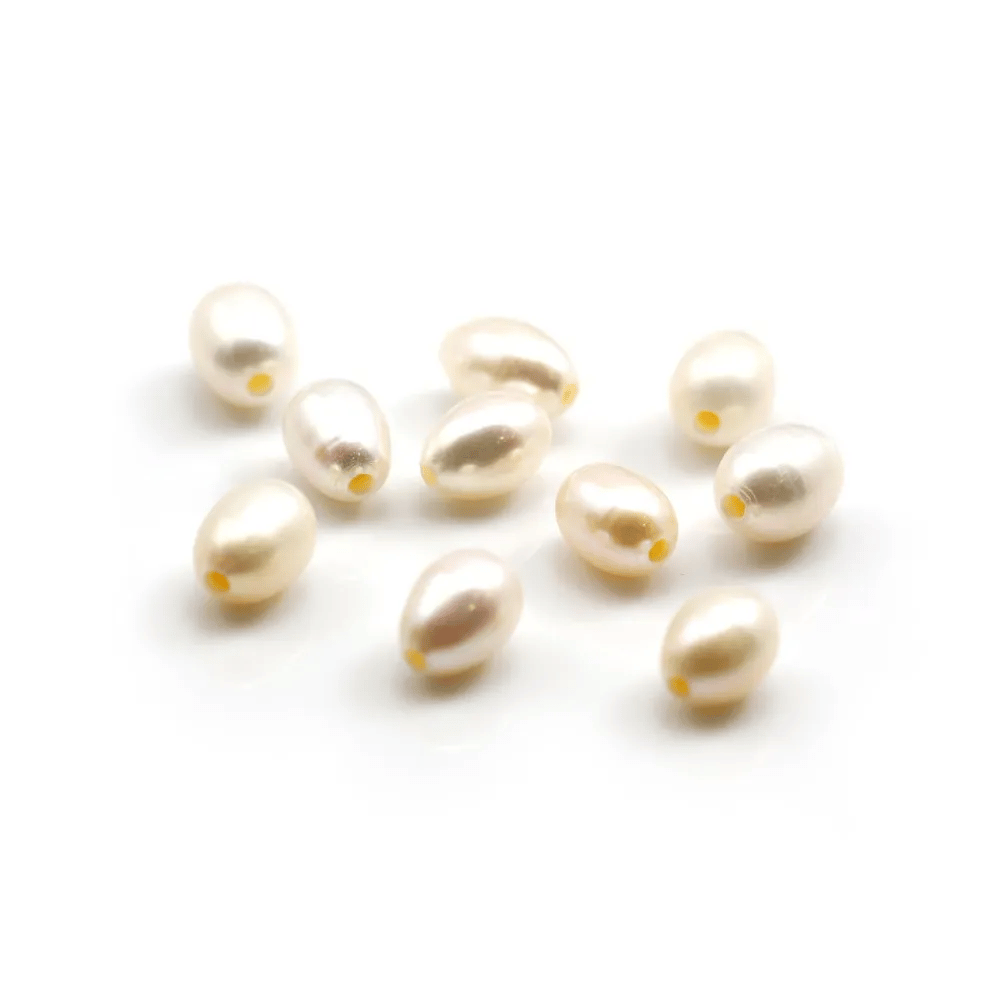 Perle D'eau Douce Blanc 10-11 mm 10 pcs