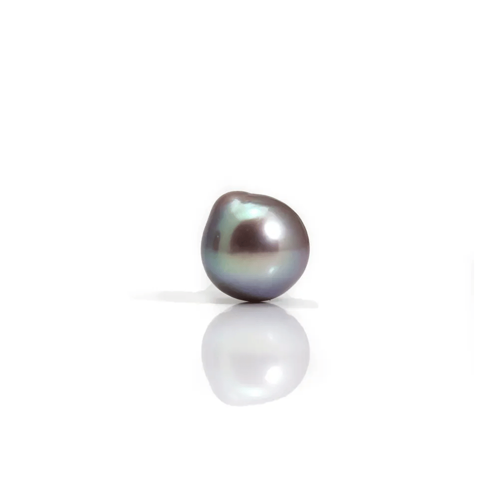 Perle de culture d'eau douce semi-percée, mauve, ovale, 9.5-10mm x 1pc