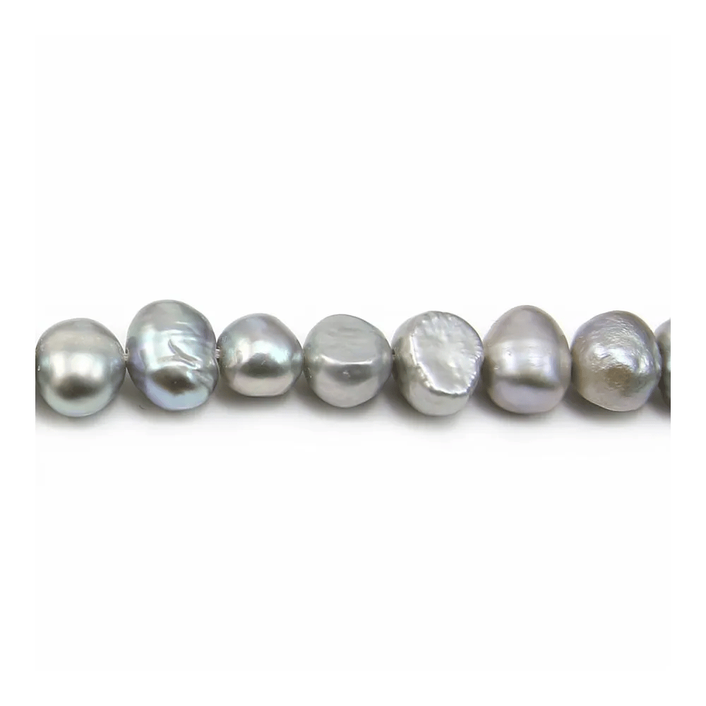 Grey freshwater pearl baroque 6-7mm x 40cm