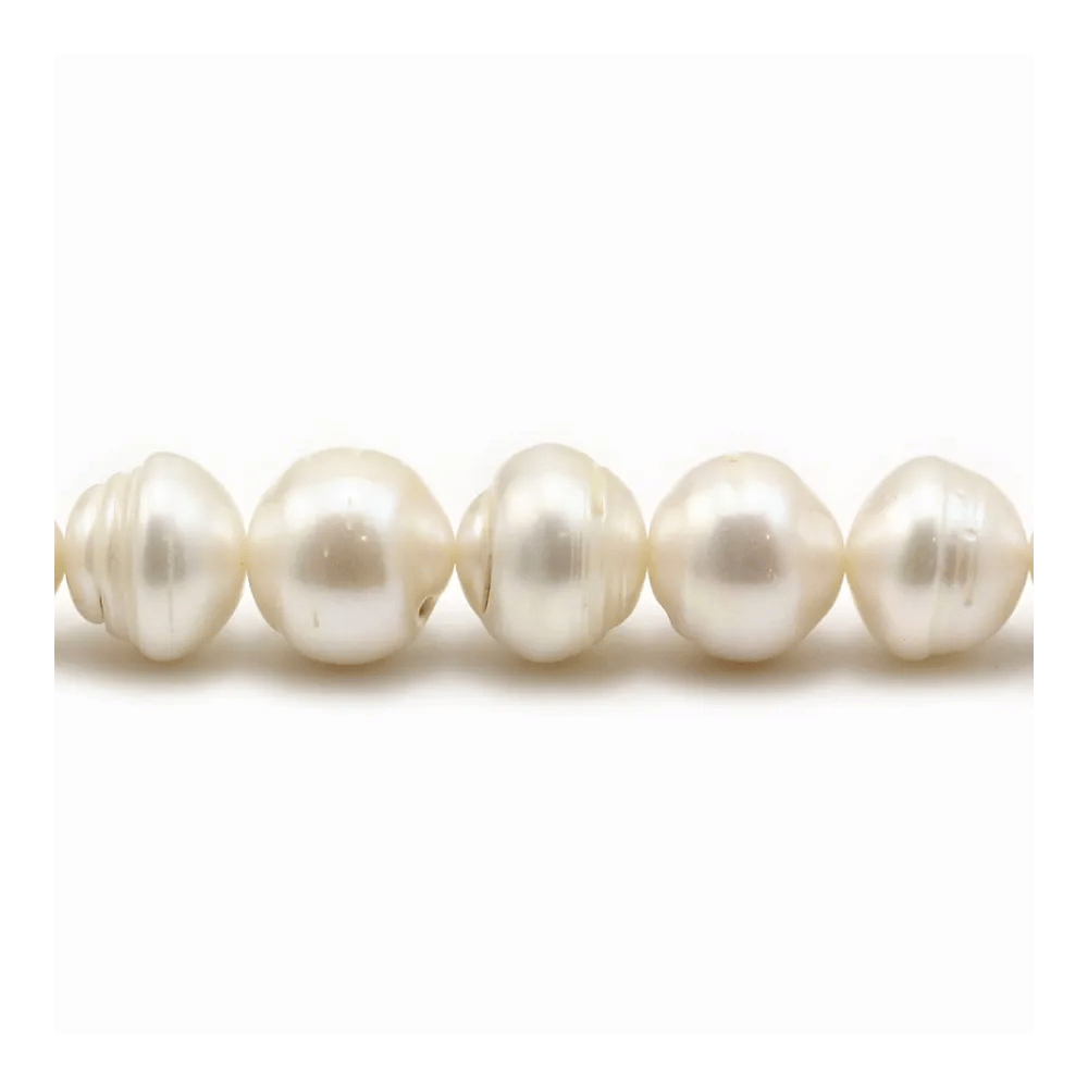 white  freshwater pearl baroque 15mm x 10pcs