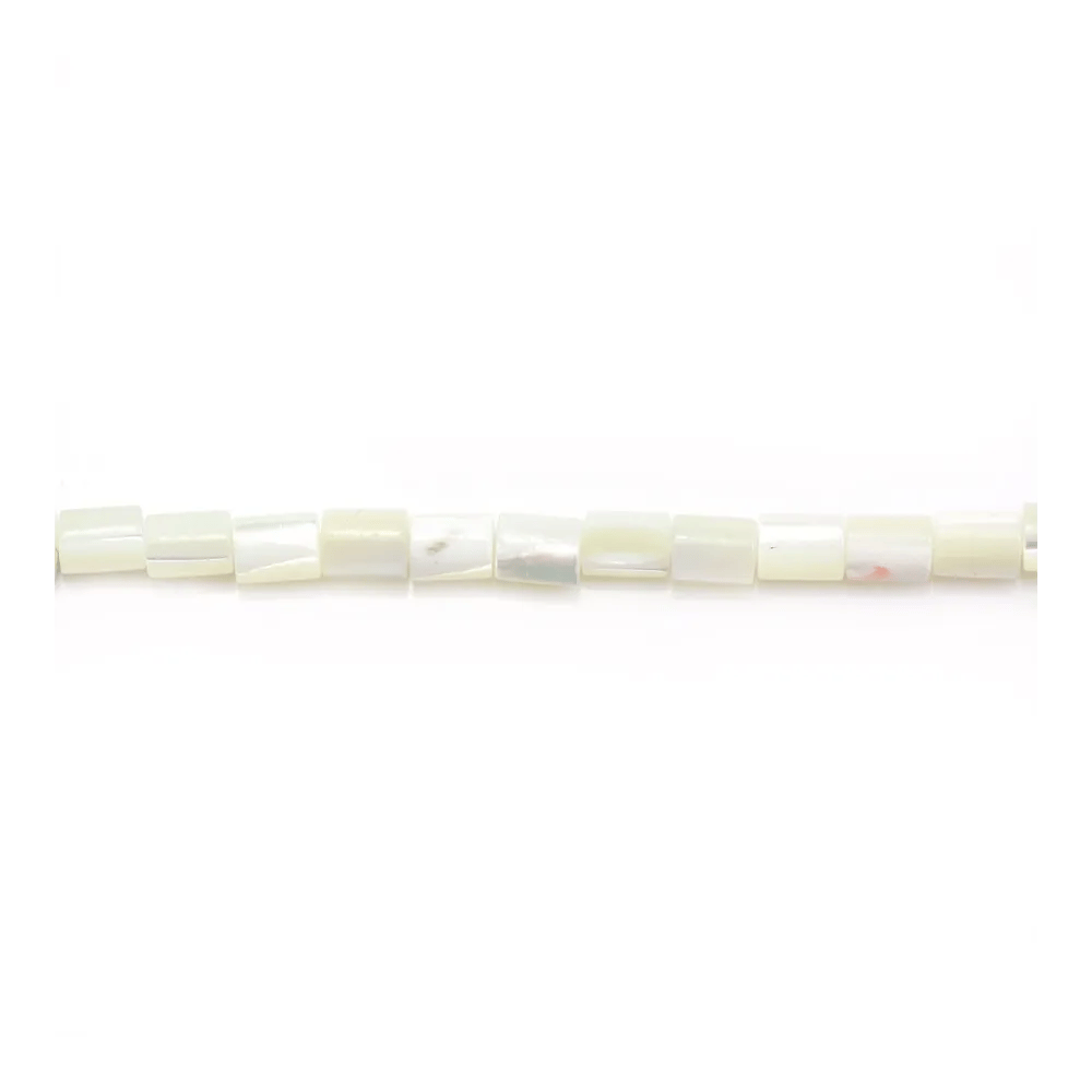 Nacre blanche Tube 3x5mmX 40cm