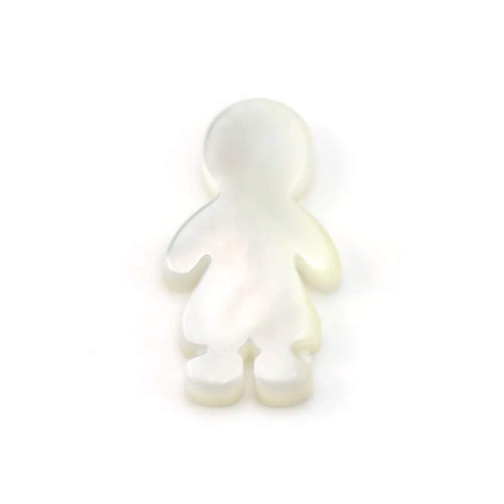 Nacre blanche garcon x 2pcs