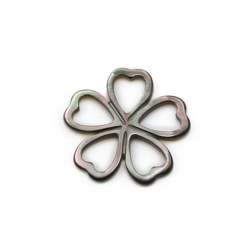 Nacre rose en fleur plate 16mm x 1pc