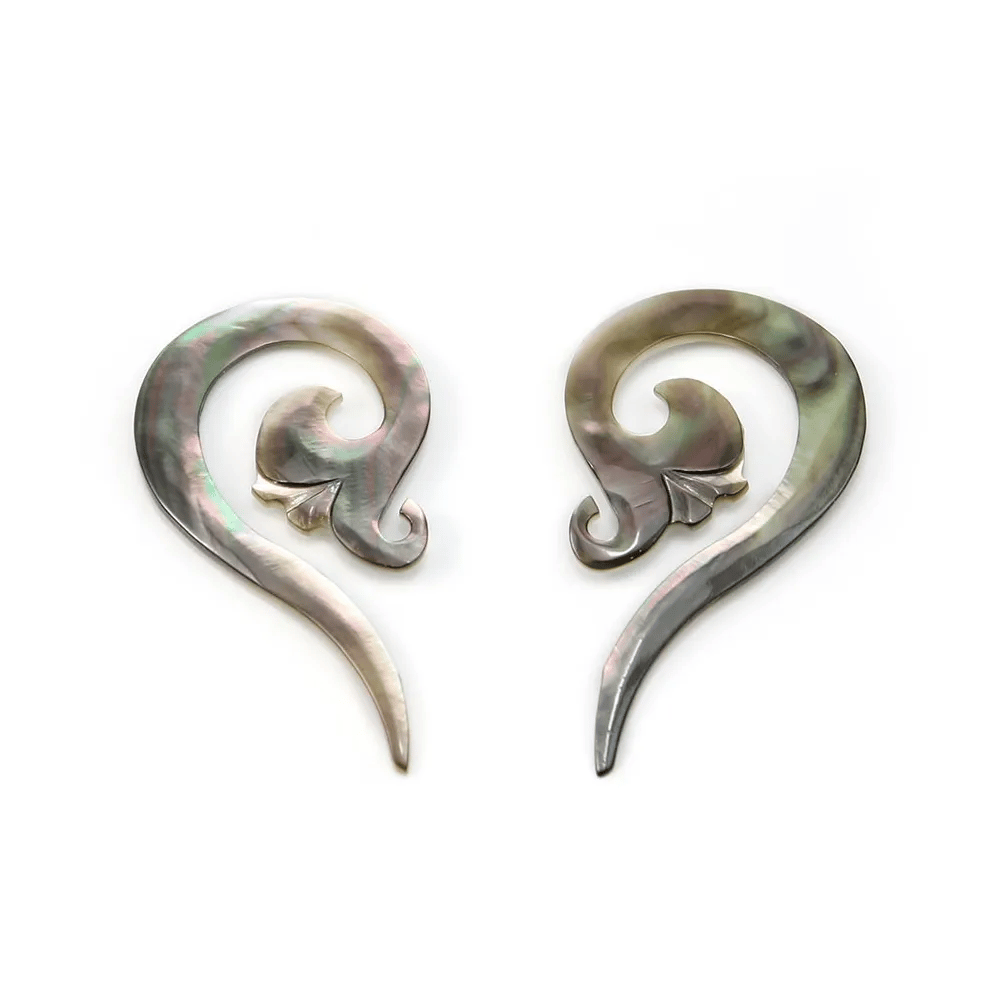 Nacre grise cygne 36x50mm x 2pcs
