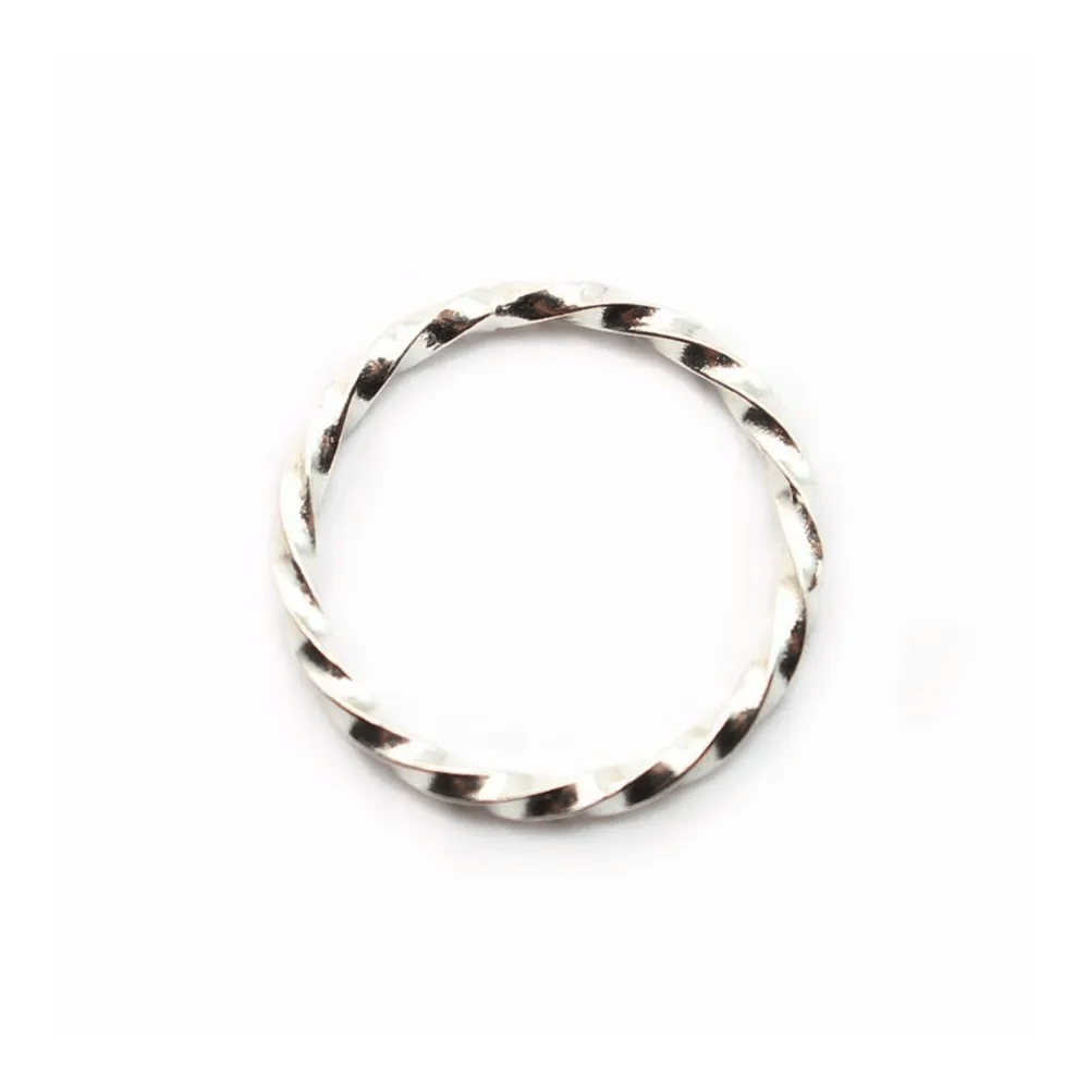 Anneaux argent 925 ovale soudé 7x13mm x 2pcs