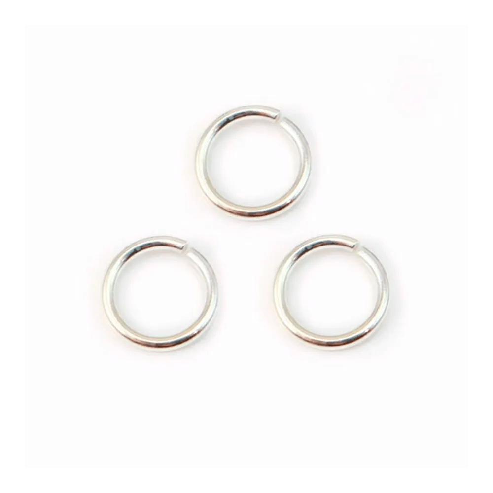 925 Silver, Open Round Rings, 8mm, x 10 pcs 
