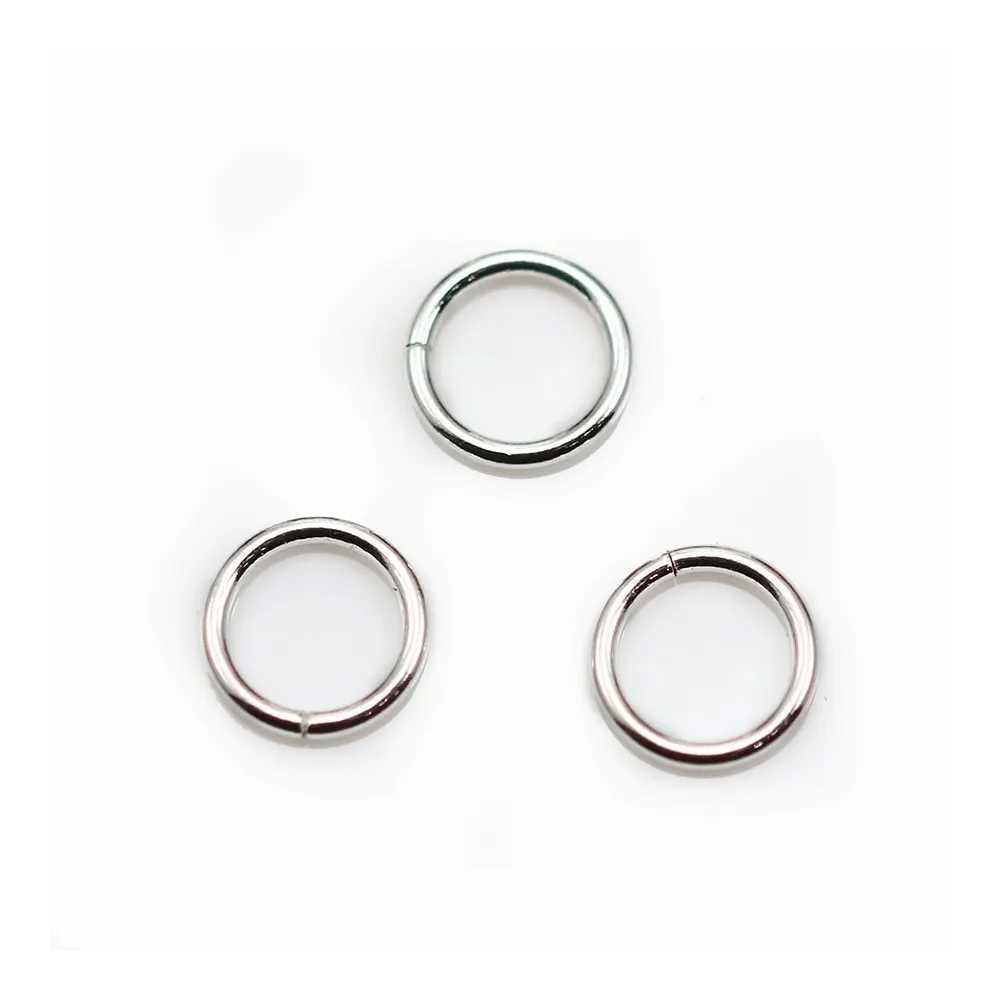 Anneaux ronds Fermés 8x1mm argent 925 x10 PCS