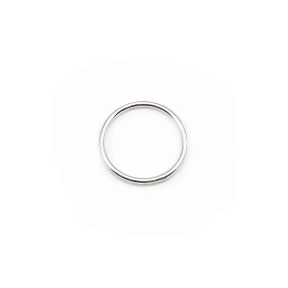Anneaux  soudé  10x1 mm argent 925 x4PCS