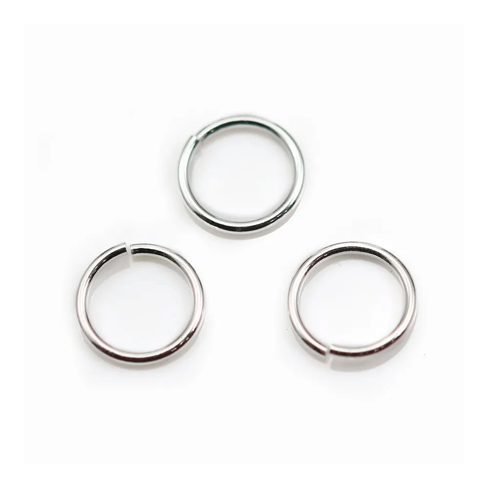 Anneaux ouverts 10x1mm argent 925 x10 pcs