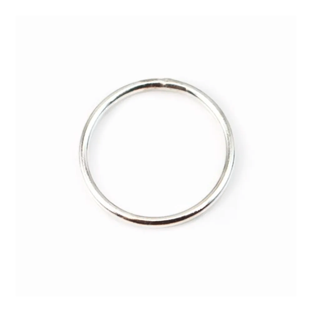  Anneaux fermés, 18x1mm, argent 925 x2pcs