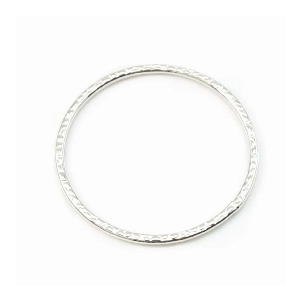 ARG925 ANNEAU ROND SOUDE MARTELE 24MM  x 1PC