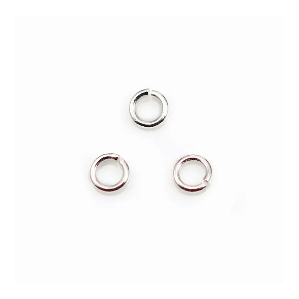 Anneaux ouverts 4x0.8 mm argent 925 x 20 pcs