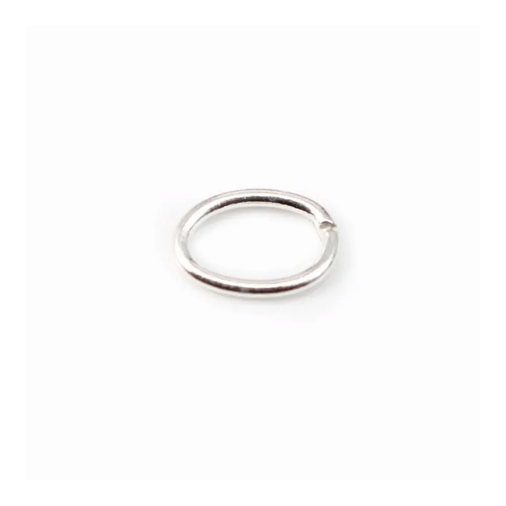 Anneaux ovales, argent 925, fermés, 5x7mm, x 4pcs