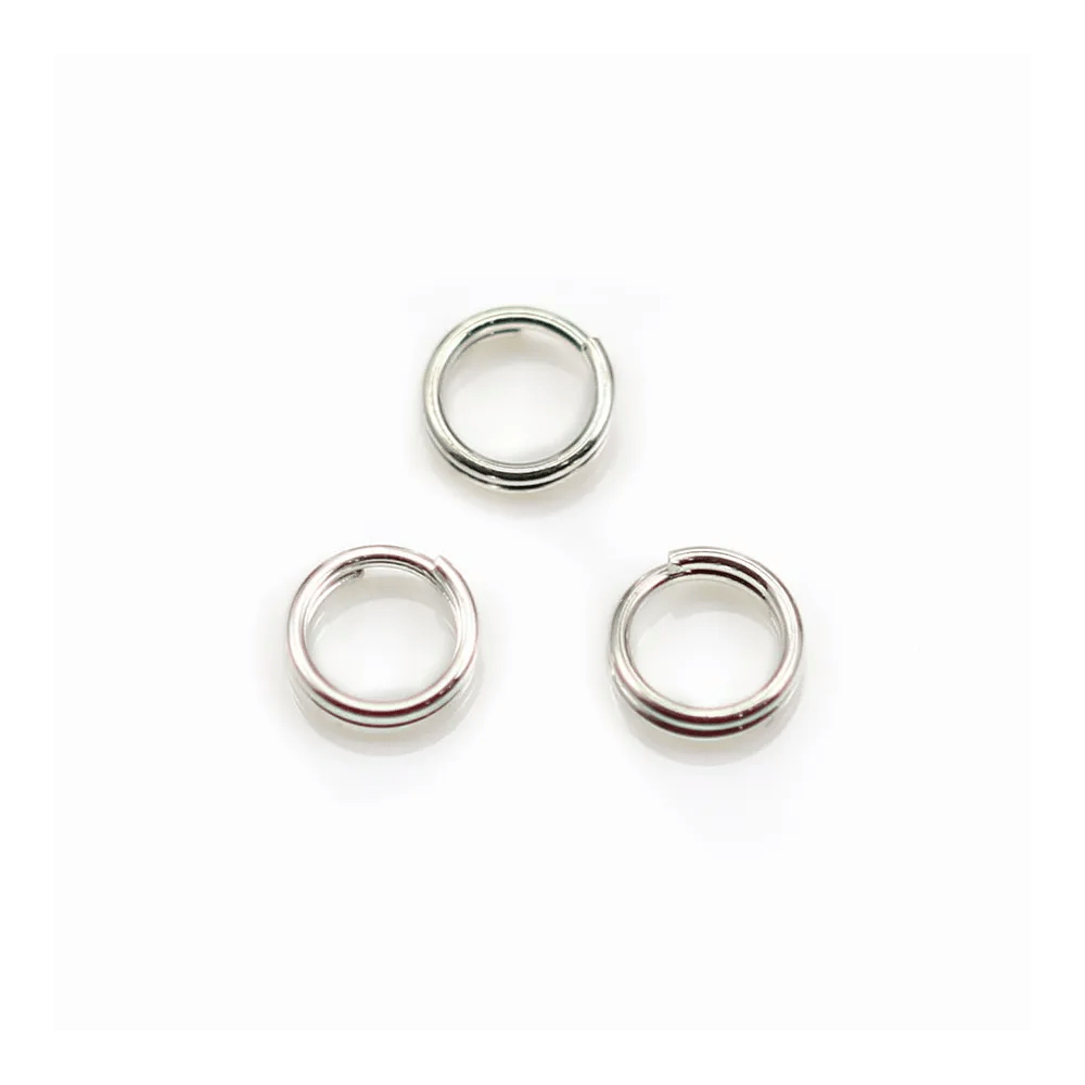 Anneaux doubles 5x0.6 mm argent 925 x10 pcs