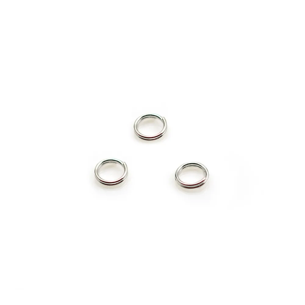 Anneaux doubles, de forme ronde, en argent 925, 3 * 0.3mm x 20pcs