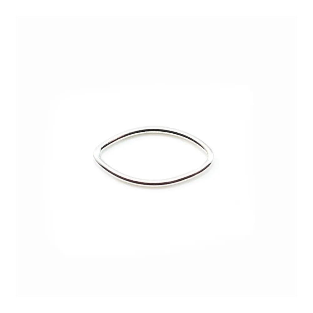 Anneaux argent 925 ovale soudé 7x13mm x 4pcs