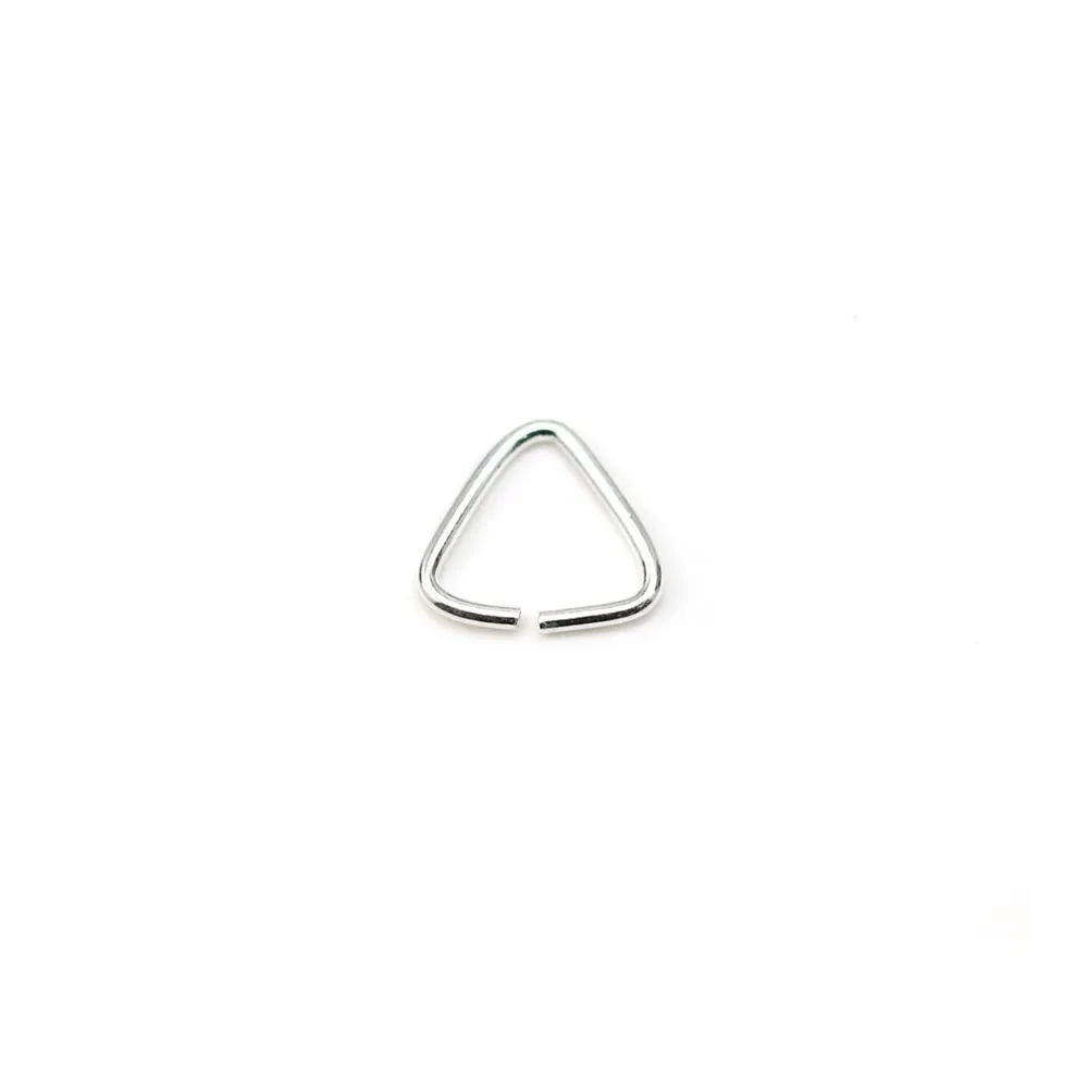 Anneaux triangle 0.8x8mm en argent 925 x 10pcs