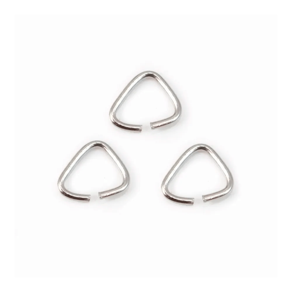 Anneaux ouverts triangulaires 5x5x0,6 mm, argent 925 rhodie, x20PCS