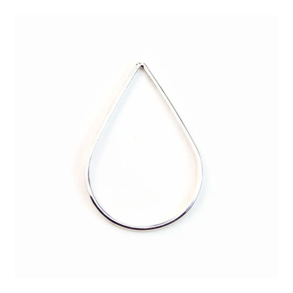 925 Silver Rings , drop, Closed, 20x30mm x 1pc