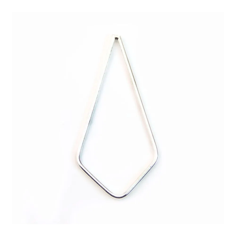 Anneaux poire fermés,28x40mm, argent 925  x 1pc