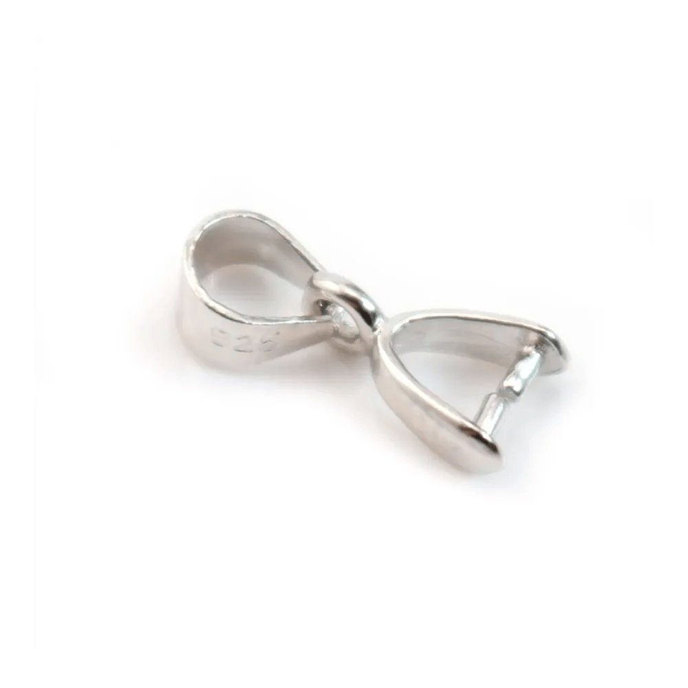 Bélière, Argent 925 Rhodié, 10x5mmX  1pc 