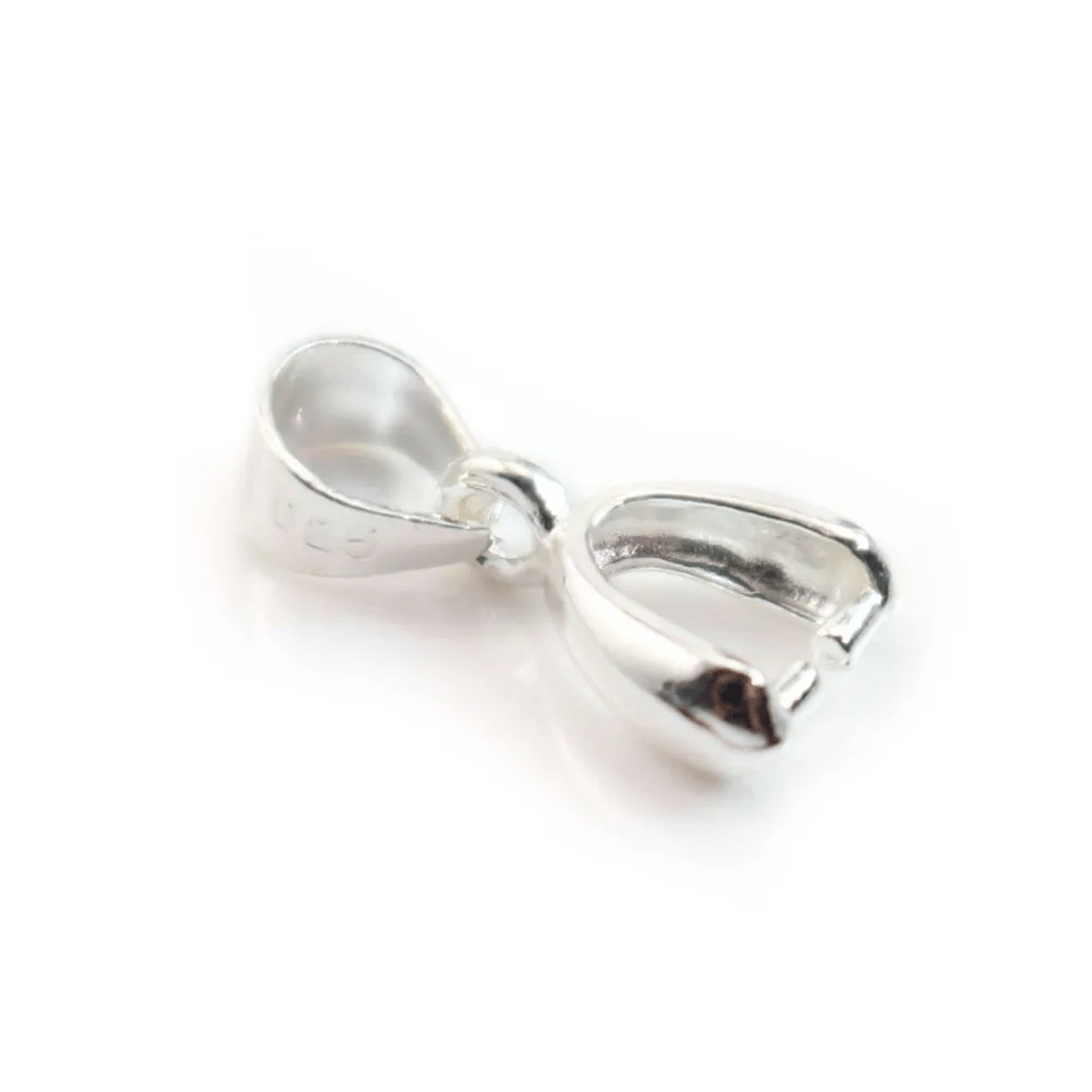 925 sterling silver clip 5.4x6mm x 2pcs