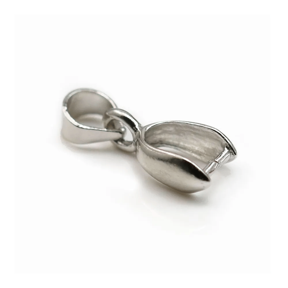 ATTACHE PENDENTIF, Argent 925 rhodié, 6x16mm x 2pcs